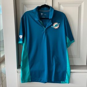 Nike NFL Dri-Fit Polo Shirt Miami Dolphins Size L